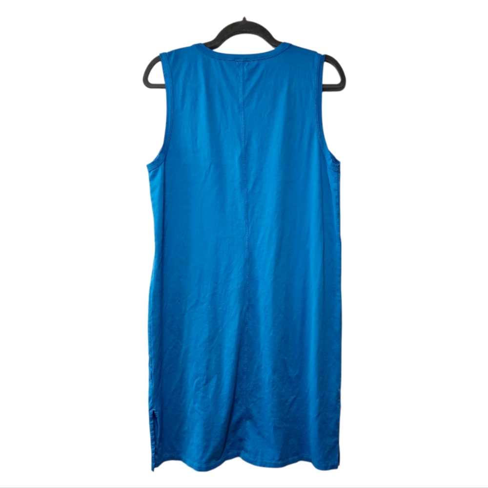 J CREW Blue Sleeveless Tank Dress Size Medium - Picture 2 of 4
